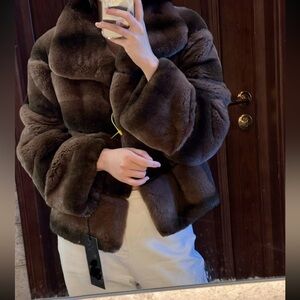 Rex rabbit fur coat must have
